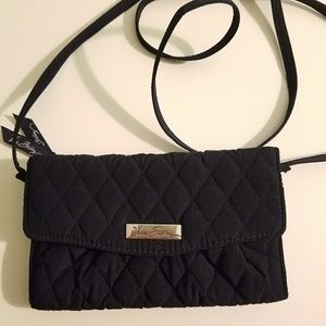 NWT Vera Bradley Navy Strap Wallet